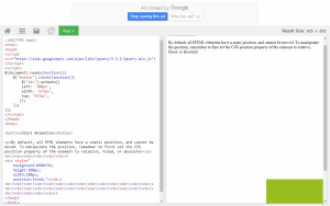 Отчёт от 17947 за Знакомство с jQuery / Эффекты скольжения и базовая анимация