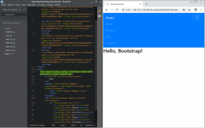 Отчёт от 17947 за Bootstrap-4 первые шаги / Верная навигация