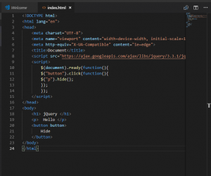 Отчёт от 18131 за Знакомство с jQuery / Синтаксис и простейший пример