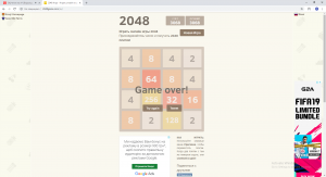 Отчёт от 18356 за Нано-игры / VIP урок. Игра 2048