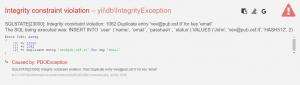 Отчёт от 18688 за Yii2 / UserRecord - Очень активная модель