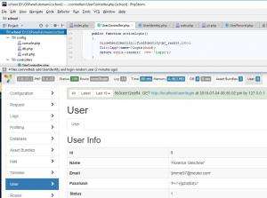 Отчёт от 18688 за Yii2 / UserIdentity - Посторонним В