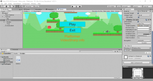 Отчёт от 18688 за Платформер на Unity / 2. Меню