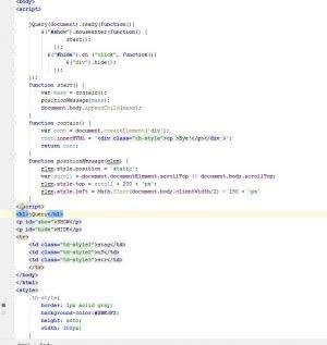 Отчёт от 18838 за Знакомство с jQuery / События и их методы