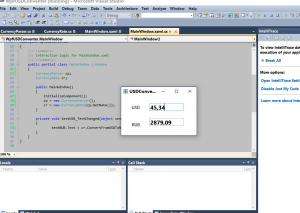 Отчёт от 18842 за Простой WPF  / WPF. Конвертер валюты. Курс валют в JSON.