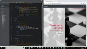 Отчёт от 19475 за Bootstrap-4 первые шаги / Заголовок header - оверлей, надпись и кнопка