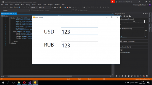 Отчёт от 19525 за Простой WPF  / WPF. Конвертер валюты. Макет программы