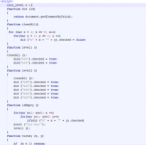 Отчёт от 19988 за Игры на JavaScript / Очисти поле - Функция хода