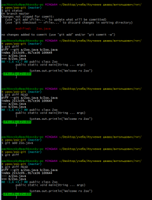 Отчёт от 20082 за Система Git / git commit reset diff
