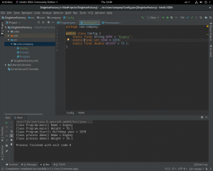 Отчёт от 20122 за Singleton / Singleton - Config - Class