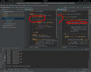 Отчёт от 20122 за Singleton / Singleton - Timer - Program