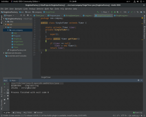 Отчёт от 20122 за Singleton / Singleton - Timer - Log class