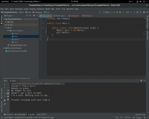 Отчёт от 20122 за Template method / Template Method - Girl - Program