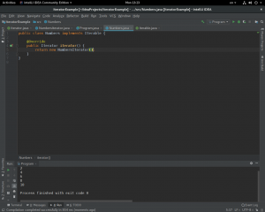 Отчёт от 20122 за Iterator / Iterator - Numbers - Running