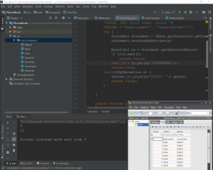 Отчёт от 20122 за MVC шаблон / MVC - PhoneBook - UserSQL - Singleton