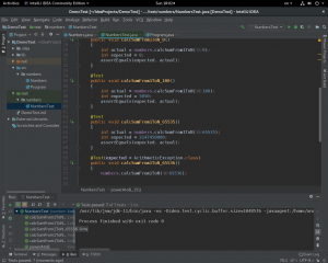 Отчёт от 20122 за Тестирование / JUnit - Exceptions