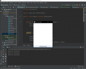 Отчёт от 20122 за MVC шаблон / MVC - PhoneBook - Controller - Model / ViewList