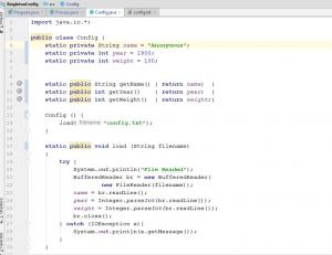 Отчёт от 20167 за Singleton / Singleton - Config - Static class