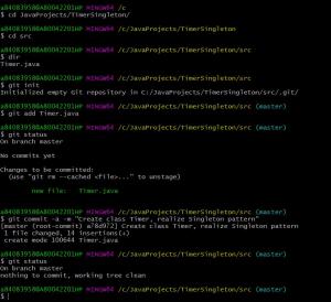 Отчёт от 20167 за Singleton / Singleton - Timer - Pattern Design