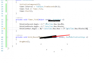 Отчёт от 20302 за WPF Clocks / Стрелочные часы
