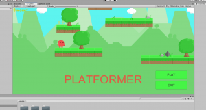 Отчёт от 20302 за Платформер на Unity / 2. Меню