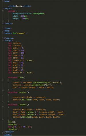 Отчёт от 20528 за Игры на JavaScript / Гонка - Герои на канвасе