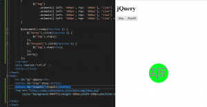Отчёт от 20545 за Знакомство с jQuery / Остановка анимации