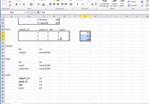 Отчёт от 20545 за БД - Книжка оценок / Проектирование базы данных в Microsoft Excel