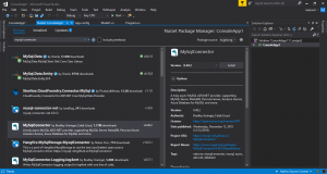 Отчёт от 20545 за Entity Framework / Использование MySQL