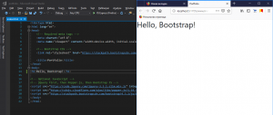 Отчёт от 20545 за Портфолио на Bootstrap / Начало - подключение bootstrap