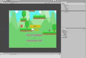 Отчёт от 20619 за Платформер на Unity / 2. Меню