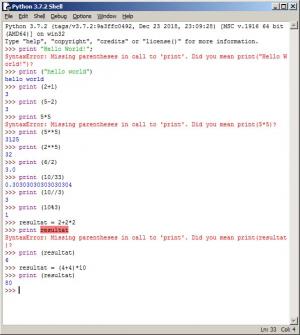 Отчёт от 20690 за Python3: математика / Математические операции в python3