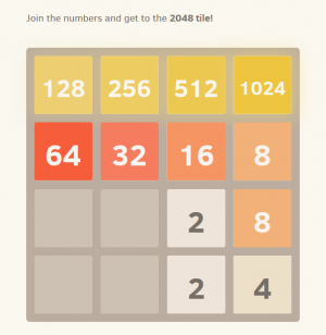 Отчёт от 20856 за Микроигры / 2048 - Учимся играть