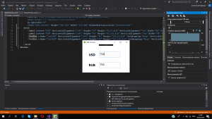 Отчёт от 20950 за Простой WPF  / WPF. Конвертер валюты. Макет программы