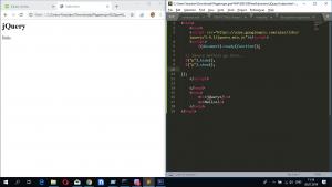 Отчёт от 21090 за Знакомство с jQuery / Синтаксис и простейший пример