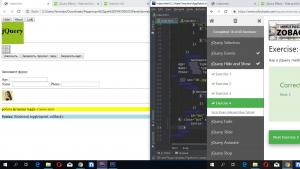 Отчёт от 21090 за Знакомство с jQuery / Эффекты скрытия и отображения