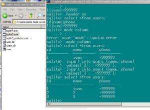 Отчёт от 2146 за База SQLite / SQLite - Знакомство
