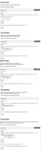 Отчёт от 2146 за Знакомство с jQuery / Эффекты появления и исчезновения