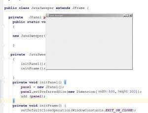 Отчёт от 2146 за Java Sweeper / Раздельная инициализация