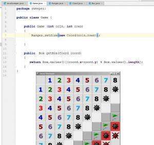 Отчёт от 2146 за Java Sweeper / Игровая координата
