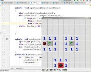 Отчёт от 2146 за Java Sweeper / Открываем карты
