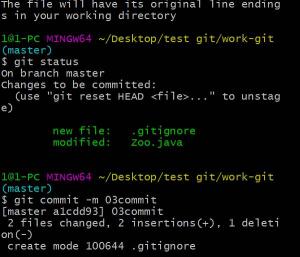 Отчёт от 2146 за Система Git / git ignore