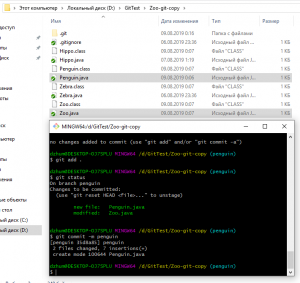 Отчёт от 21543 за Система Git / pingwin