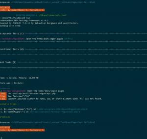 Отчёт от 21753 за Yii2 / Codeception - Пошаговое тестирование