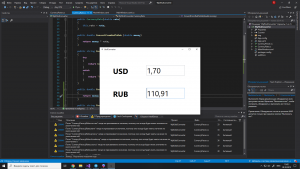 Отчёт от 22875 за Простой WPF  / WPF. Конвертер валюты. Ньютон против Паскаля.