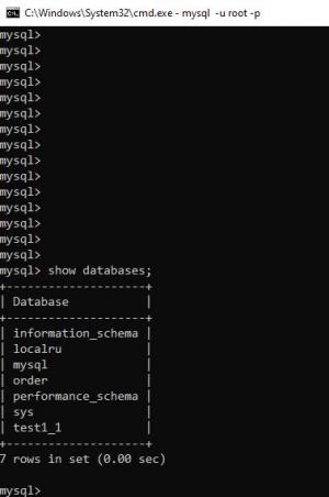 Отчёт от 22883 за SQL: ничего лишнего / Запуск mysql-консоли и создание базы данных