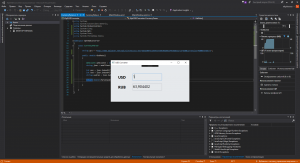 Отчёт от 23048 за Простой WPF  / WPF. Конвертер валюты. Курс валют в JSON.