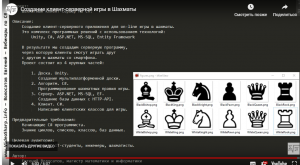 Отчёт от 23146 за Шахматы по сети / План Шахматного проекта