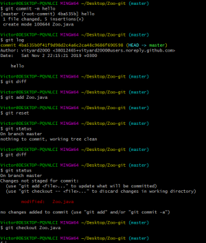 Отчёт от 23225 за Система Git / git commit reset diff
