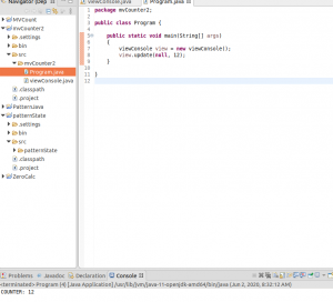 Отчёт от 23687 за MVC шаблон / MVC - Counter - ViewConsole